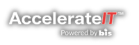 White AccelerateIT Logo